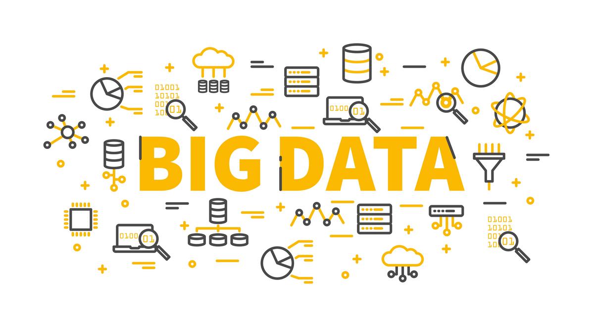 ภาพแสดงการทำงานกับข้อมูลขนาดใหญ่ หรือที่เรียกว่า big data