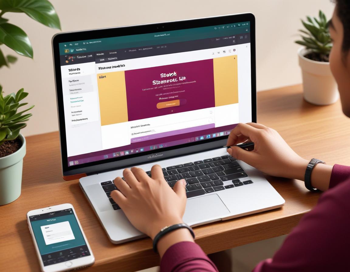ภาพประกอบกระบวนการสมัคร Slack แสดงขั้นตอนต่าง ๆ ในการลงทะเบียนและตั้งค่าบัญชีใหม่