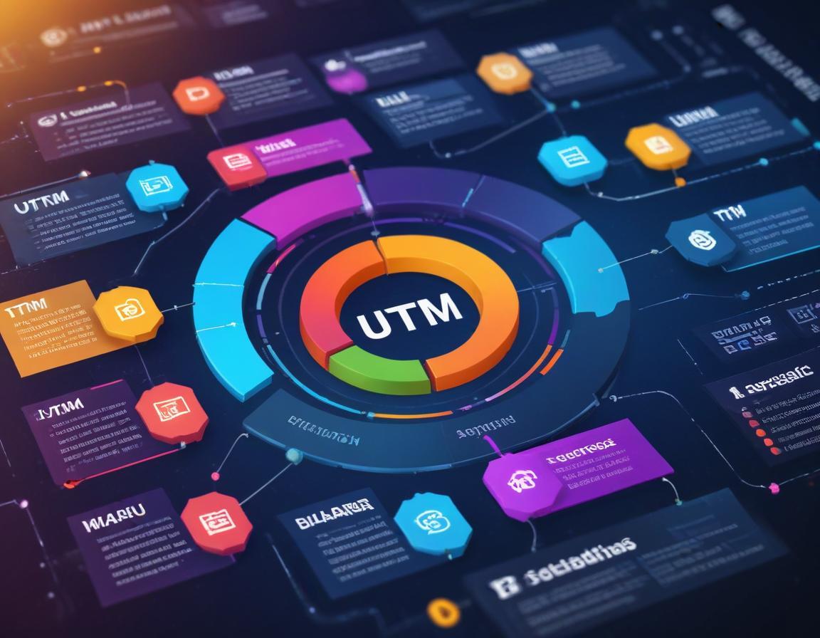 อินโฟกราฟิกแสดงขั้นตอนการใช้ UTM สำหรับติดตามแคมเปญออนไลน์อย่างมีประสิทธิภาพ